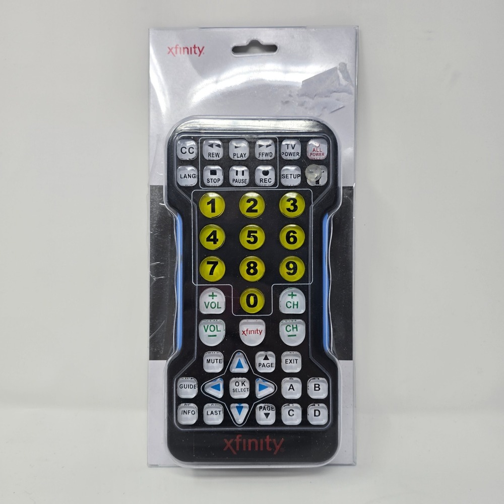 Xfinity Large Button Remote Control for Comcast TV Set-Top Box‎ New 025383048692